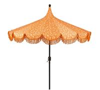 MICA Decorations Kelly Parasol avec Sac de Transport - Protection Solaire 238 x Ø235 cm - Parasol Plage Jardin ou Balcon - Polyester, Acier - Orange
