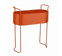 Mica Decorations Moritz Support pour plantes – Pot pour fleurs et plantes d'intérieur – Pour l'intérieur – 55 x 24 x 65 cm – Fer – Rouge