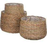 Mica Decorations Panier Ronde - 44x44x32 cm - Autre - Marron