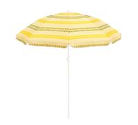 Mica Decorations Parasol ligne jaune - h180xd160cm