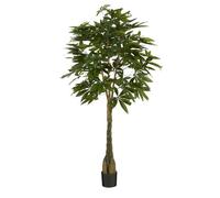Mica Decorations Plante artificielle Pachira - 65x65x150 cm - Polyester - Vert