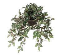 Mica Decorations Plante artificielle Tradescantia - 45x25x25 cm - Polyester - Gris