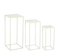 Mica Decorations Quinty Table d'appoint - Lot de 3 - L30 x l30 x H70 cm - Métal
