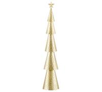 Mica Decorations Sapin de Noël en Fer Doré 18 x 9 x 91 cm