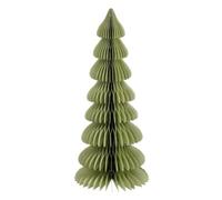 Mica Decorations Sapin de Noël en Papier XXL - Christmas Tree Artificiel Pliable - H160 x Ø75 cm - FSC Mix - Vert/Or