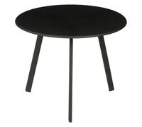 MICA Decorations Seattle Table d’Appoint pour Extérieur - Table Basse Ronde - Table pour Plantes et Table à Café - 30 x 38cm - Noire