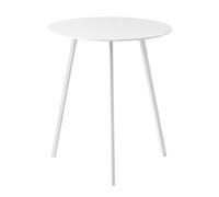 MICA Decorations Seattle Table d’Appoint pour Extérieur - Table Basse Ronde - Table pour Plantes et Table à Café - 45x38cm - Blanche