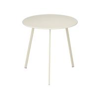 Mica Decorations Seattle Table D¿Appoint Pour Extérieur - Table Basse Ronde - Table Pour Plantes Et Table À Café - 46x38cm - Blanche