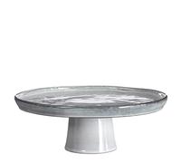 Mica Decorations Tabo Plateau à gâteau - H10 x Ø27 cm - Gris