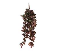 MICA Decorations Tradescantia Plante Artificielle Suspendue - L15 x l20 x H54 cm - Bordeaux