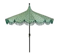 MICA Decorations Kelly Parasol avec Sac de Transport - Protection Solaire 238 x Ø235 cm - Parasol Plage Jardin ou Balcon - Polyester, Acier - Vert Foncé