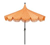MICA Decorations Kelly Parasol avec Sac de Transport - Protection Solaire 238 x Ø235 cm - Parasol Plage Jardin ou Balcon - Polyester, Acier - Orange