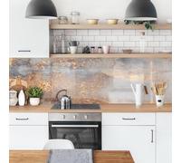 micasia Crédence de cuisine adhésive imperméable à motifs sans joint revêtement mural avec motif film rigide mat gris fond de hotte abstrait 1908 (245x70cm)