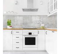 micasia Crédence de cuisine adhésive imperméable à motifs sans joint revêtement mural avec motif film rigide mat gris fond de hotte effet 3d style shabby chic 1199 (50x100cm)