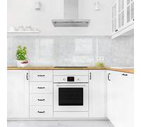 micasia Crédence de cuisine adhésive imperméable à motifs sans joint revêtement mural avec motif film rigide mat gris fond de hotte effet 3d style industriel 1206 (400x80cm)