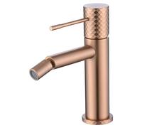 Mice - BDG053-2ORC - Robinet mitigeur pour bidet avec technologie d'ouverture à froid en laiton - Robinet hygiénique pour eau froide/chauffe-eau couleur or rose brossé