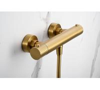 Mice BTG053-5OC Robinet de douche thermostatique avec poignée et flexible en laiton