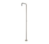 Mice Colonne de douche extérieure pour jardin et piscine, monofluide, eau froide, contrôle avec rotation à 90°, robinetterie pour extérieur en acier inoxydable S316/Moka