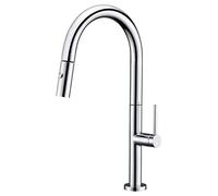 Mice GCE017 Robinet de cuisine avec douchette mitigeur évier amovible Série Samoa chromé/argenté