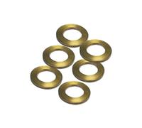 MICEL 91654 Lot de 6 œillets de porte en laiton 10 x 10 x 1,5 mm