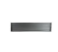 Micel 94513 Réfrigérateur Four Grille Aluminium 8 Pièces 60x1,45x12 cm Noir