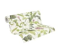 Michalsky Living 379881 Change is good Papier peint tropical Fantastic Flora Papier peint intissé Crème/vert/rose mat finement structuré