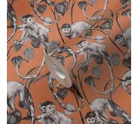 Michalsky Living Dschungeltapete Change is good Vliestapete Mad Monkeys orange grau schwarz