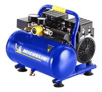 MICHELIN Compresseur d'Air Portatif Silencieux MX6/1 - Cuve 6 Litres - Sans Huile - Moteur 1 cv - Pression Maximale 8 bar - Débit d'Air 106 l/min - 6.4 m³/h - 59 dB(A) LpA 4m - 78 dB(A) LwA