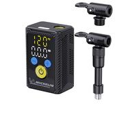 MICHELIN - Mini Compresseur Portatif Ultra Compact AIR+ PRO - Gonfleur Électrique Portable 130 PSI / 9 BAR pour Vélo, Ballons et Sports - Écran LED, Batterie 500 mAh Rechargeable USB-C, Lampe Intégrée