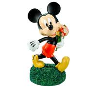 Mickey Mouse - Figurine décorative de jardin avec fleurs Disney sous licence officielle, 20 cm, résistante aux intempéries, en polyrésine, pour jardin, balcon, terrasse et salon, idée cadeau