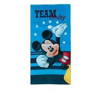 Mickey Mouse | Serviette de Plage ou Piscine en éponge | 100% Coton | 70 x 140 | Mickey Mouse