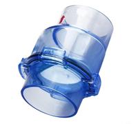 Micpointik 50MM Clapet anti-retour en PVC double manchon transparent pour éviter le retour pour l'aquaculture irrigation traitement de l'eau durable installation facile