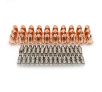 Micpointik 60 pièces Kit d'accessoires de découpe plasma pour Trafimet S45, électrodes PD0116-8 et buses PR0110, compatible avec 95136 97994 91814, consommables résistants à l'usure pour le travail
