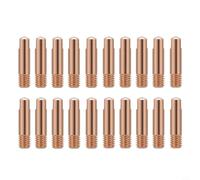 Micpointik Buse à souder M6 x 24 mm en cuivre pour brûleur MB15AK MIG/MAG, résistant à la chaleur et durable, lot de 20 accessoires de soudage pointe de contact (0,6 mm)