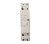 Micpointik Commutateur de courant alternatif domestique 2P 2NO 25A 24V modulaire montage sur rail silencieux pour hôtels, hôpitaux, contacteur automatique
