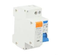 Micpointik DZ30LE-32 Disjoncteur FI 1P+N 230 V 16 A avec fenêtre ignifuge pour rail de chapeau, déclenchement rapide, protection contre les surcharges, disjoncteur gris