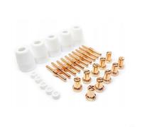 Micpointik Ensemble d'accessoires de soudage 40 pièces en cuivre à haute conductivité pour brûleur de soudure à l'argon, kit diffuseur robuste avec buses et pointes de contact pour travaux