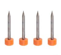 Micpointik ER-10 électrodes pour appareil d'épissage de fibre de type 39/81C/400S+/600C, 4 pièces d'électrodes en tungstène avec plus de 3000 cycles d'épissure pour une fusion précise de la fibre de