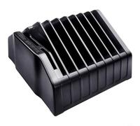 Micpointik Gabarit de soudure Boîte de rangement en caoutchouc haute performance avec plusieurs compartiments pour outils de réparation d'atelier Noir 12,9 x 6,8 cm Stockage