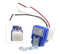 Micpointik Interrupteur crépusculaire automatique Capteur de cellule photo 12 V-220 V 10 A Lanterne de rue Contrôle pour jardin, cour, parc, école, blanc, bleu, compact (220 V)