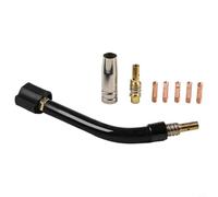 Micpointik Kit col de cygne pour brûleur de soudure MIG MB15 15AK SB15, laiton résistant à la chaleur jusqu'à 1000 °C, pour réparation automobile et construction en acier, lot de 8 pièces avec buses
