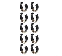 Micpointik Lot de 10 pinces à ressort en acier inoxydable avec caoutchouc - Base étroite pour un maintien ferme des outils - Idéal pour le garage et l'atelier - Lot de 10 pinces à ressort ouvertes