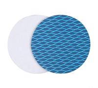 Micpointik Lot de 100 disques abrasifs 125 mm autocollants avec design anti-colmatage pour bois et métal peinture 60-400 oxyde d'aluminium bleu (grain 180)