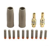 Micpointik Lot de 14 buses de protection pour brûleur de soudure 15AK en aluminium et cuivre, résistant à la chaleur avec élimination efficace des scories, accessoire idéal pour les travaux MIG/MAG