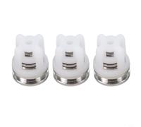 Micpointik Lot de 3 clapets anti-retour pour nettoyeur haute pression pour pompe kit de réparation en plastique et métal, pièce de rechange pour machine à laver joint de tête, blanc/noir 1,2 x 1,4 cm