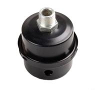 Micpointik Lot de 4 silencieux pour compresseur d'air, filtre d'aspiration en métal avec réduction du bruit pour ventilateurs et générateurs, noir 68 x 61 mm, réduction du bruit (1/4")