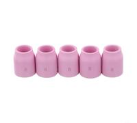 Micpointik Lot de 5 lentilles de gaz TIG Buse en céramique en oxyde d'aluminium pour SR WP-9/20/25 et WP-17/18/26 Brûleur de soudage résistant à la chaleur Modèle 53N58-53N61S Accessoires (53N61S)