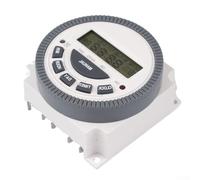Micpointik Minuterie numérique TM619, minuterie programmable de 7 jours avec écran LCD, 16 programmes marche/arrêt par jour, 12/24 V/110 V/220 V, charge 16 A, avec batterie de secours pour l'industrie