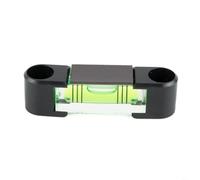 Micpointik Niveau à bulle en plastique horizontal cylindre pour la construction et l'artisanat Mesure précise à 2 ou 3 lignes Vert 68 x 16,3 x 18 mm Niveau long (3 fils avec aimant)