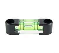 Micpointik Niveau à bulle en plastique horizontal cylindre pour la construction et l'artisanat Mesure précise à 2 ou 3 lignes Vert 68 x 16,3 x 18 mm Niveau long (3 fils-sans aimant)